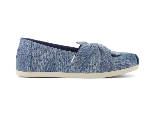 Alpargata Dark Sky Textured Denim Knot