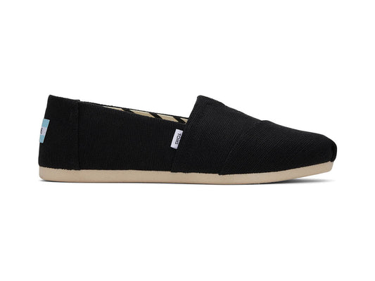 Alpargata Black Recycled Cotton Canvas