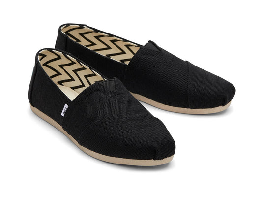 Alpargata Black Recycled Cotton Canvas