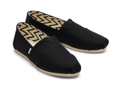 Alpargata Black Recycled Cotton Canvas