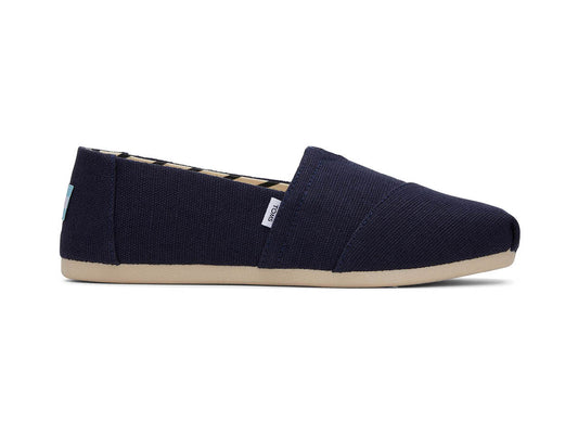 Alpargata Navy Recycled Cotton Canvas