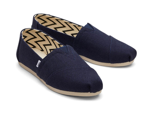 Alpargata Navy Recycled Cotton Canvas