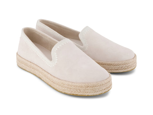 Carolina Soft Grey Suede Embroidery