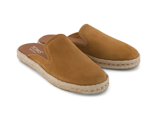 Santiago Mule Brown Sugar Suede Embroidery