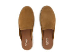 Santiago Mule Brown Sugar Suede Embroidery