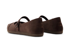 Alpargata Mary Jane Chocolate Brown Premium Velvet
