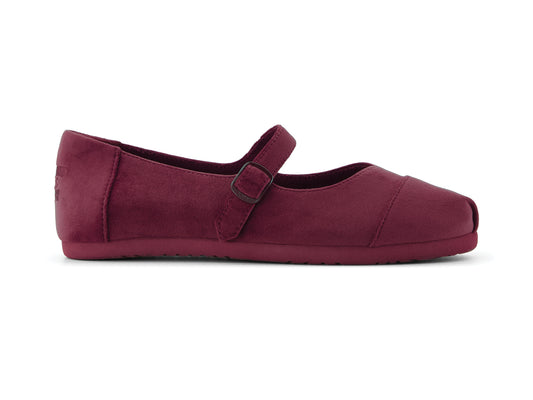 Alpargata Mary Jane Dark Burgundy Premium Velvet