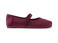 Alpargata Mary Jane Dark Burgundy Premium Velvet