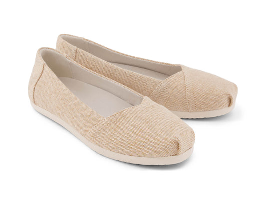 Alpargata Ballet Champagne Tonal Sparkle Woven