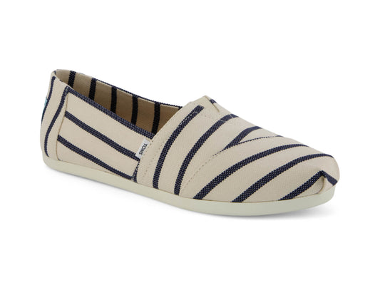 Alpargata Natural Navy Riviera Stripe